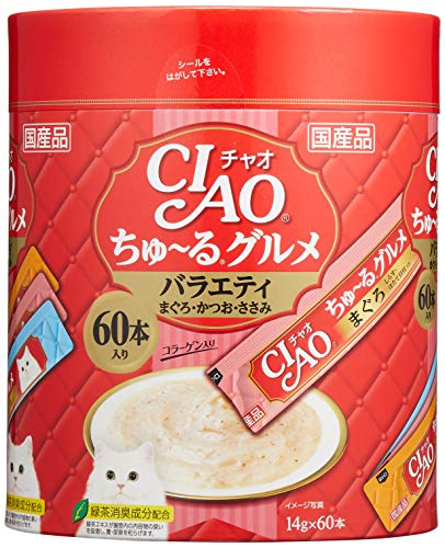 チャオ (CIAO) ちゅ~るグルメ バラエティ 60本 猫用おやつ 1