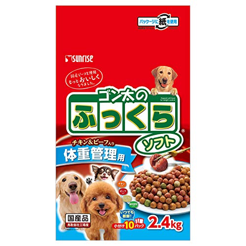 ゴン太のふっくらソフト 体重管理用 2.4kg 総合栄養食 1