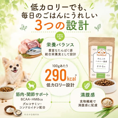 わんこのヘルシー食卓 全犬種 ダイエット 減量 体重管理 総合栄養食 関節 低脂肪 【獣医師監修 無添加】 馬肉味 800g わんちゃんライフの特徴・詳細 画像