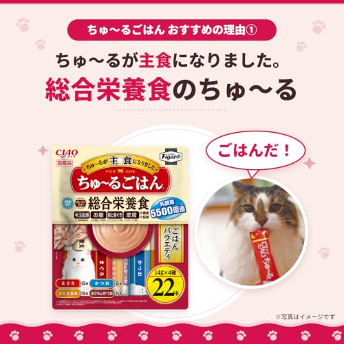 Figaro(フィガロ) ちゅ~るごはん バラエティ 14g×22本 猫用おやつの特徴・詳細 画像