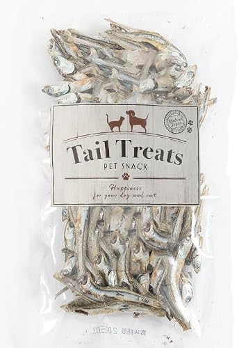 [Tail Treats] 大分県産にぼし 塩無添加 無塩 猫用おやつ 犬用おやつ ペットフード 国産 国内製造 無添加 小麦粉 不使用 ヘルシー 低カロリー 猫用 犬用 猫 犬 ペット 鰯 いわし (40g) 1