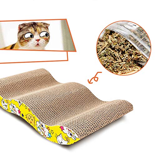 NancyMissY ペット用品ペットのおもちゃ猫のおもちゃ猫のスクラッチャー波猫のおもちゃ段ボール猫のスクラッチャーは、キャットニップペットのおもちゃを送りますの詳細・まとめ 画像